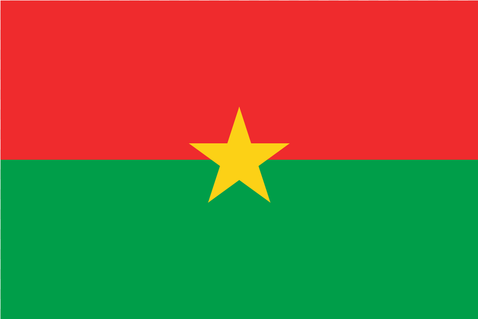 Bf Burkina Faso Flag Icon Drapeau Burkina Faso En, Star Symbol, Symbol Free Png Download