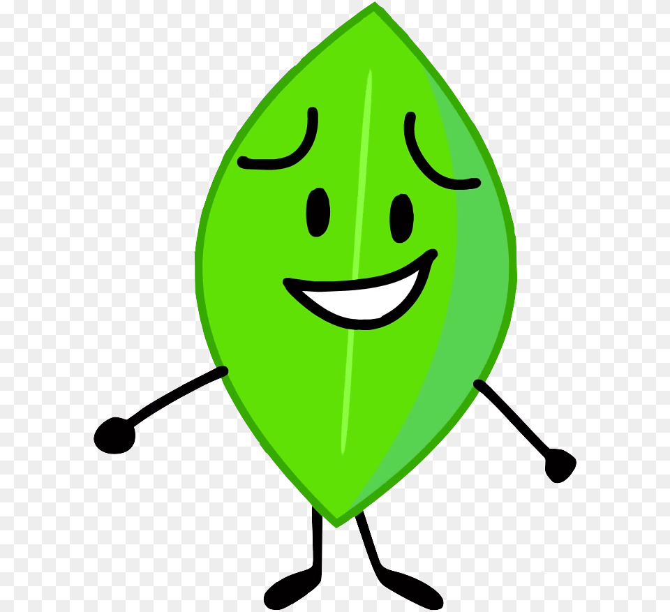 Bfb Bfdi Leafy Bfbleafywhy Not Smiley, Green, Leaf, Plant, Person Free Png