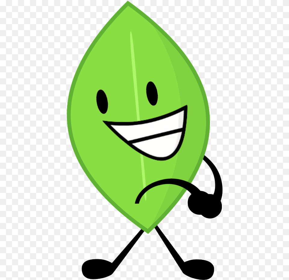 Bfb Leafy Intro Pose Bfdi Assets By Smiley, Green, Leaf, Plant Free Png