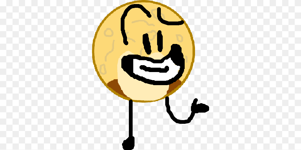 Bfb Pose Bfdi Pluto, Gold, Face, Head, Person Png