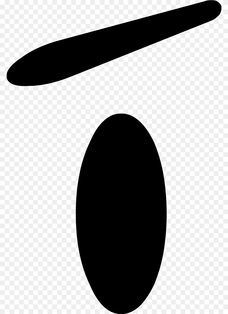 Bfdi Eye Slanted, Gray Png