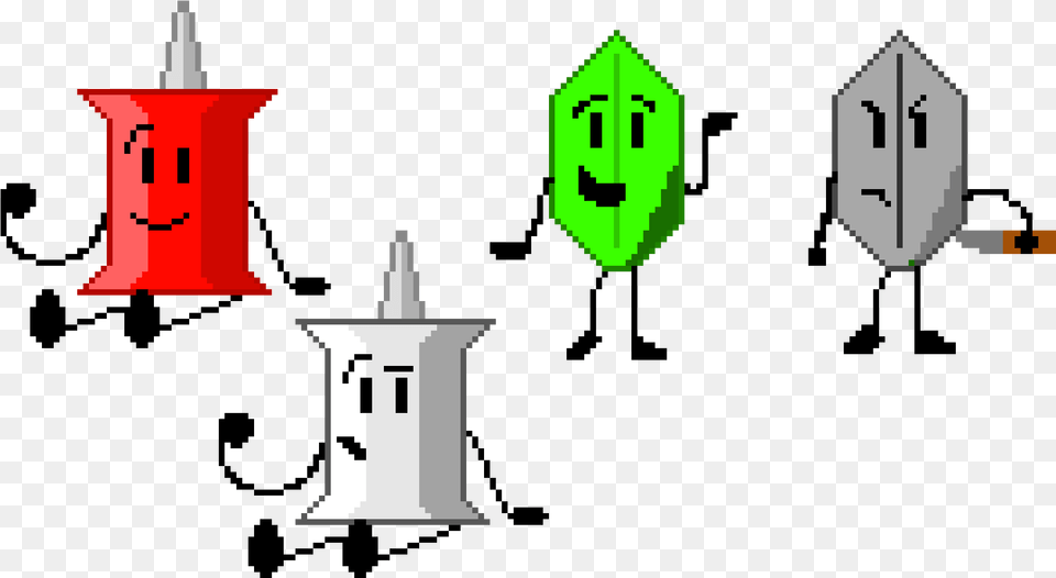 Bfdi Pin And Leafy, Face, Head, Person Free Png Download
