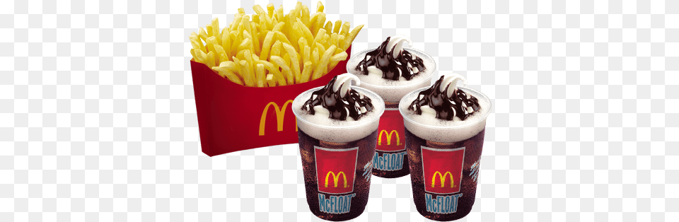 Bff Fries With Coke Float Price, Cup, Food, Cream, Dessert Free Transparent Png