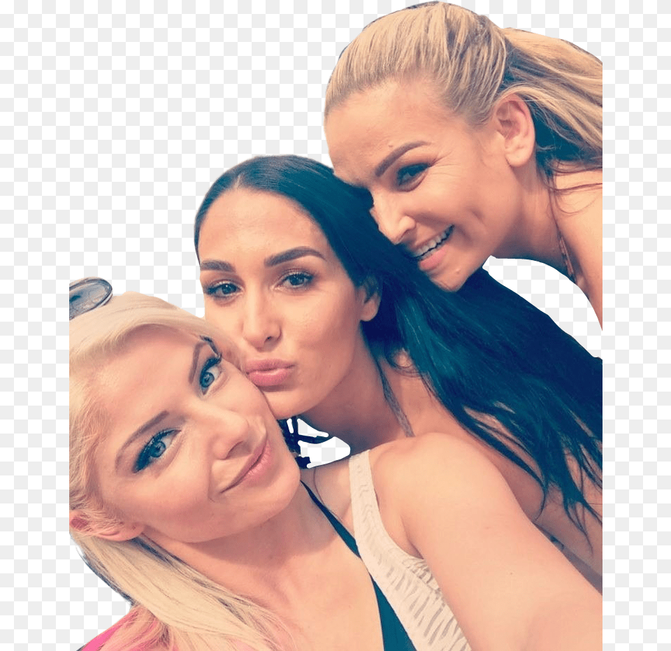 Bff Sis Alexabliss Nikkibella Natalya Alexa Bliss And Nikki Bella, Face, Smile, Happy, Head Free Png