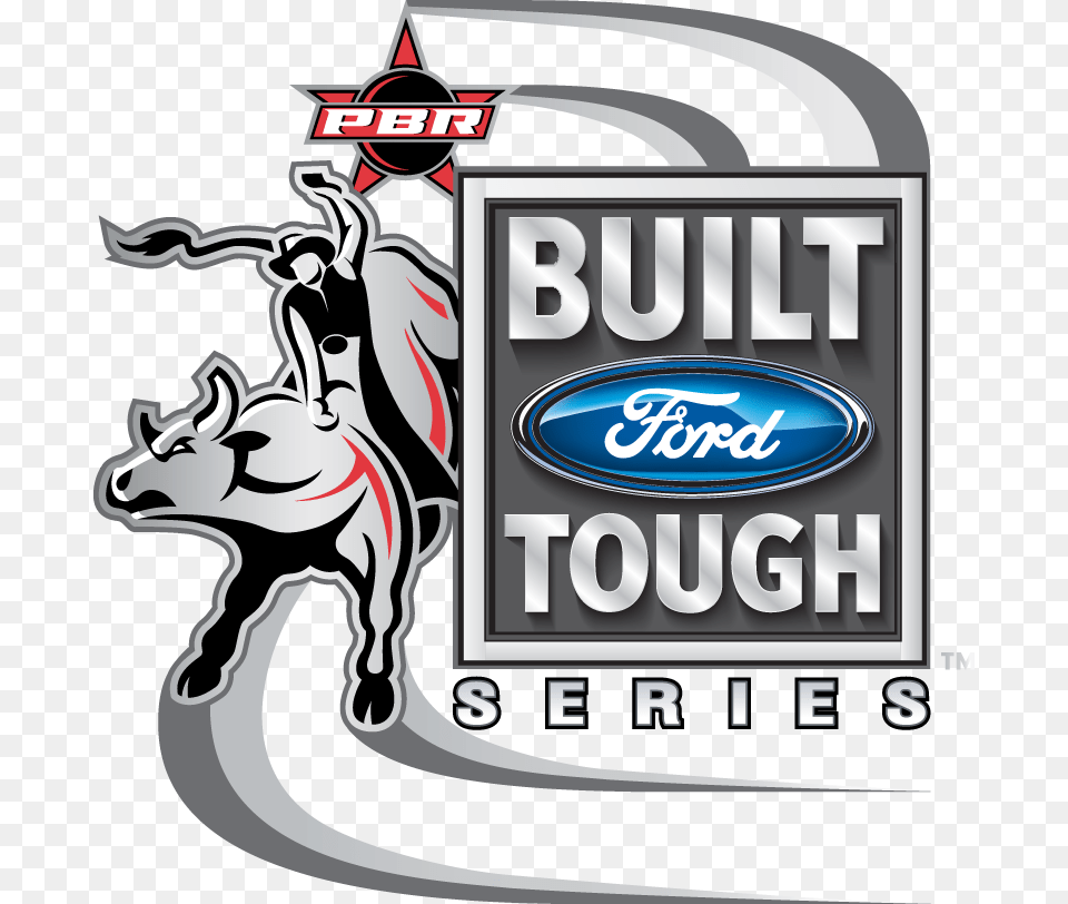 Bft Series Logo Built Ford Tough Series Pbr Professional Bull Riders, Gas Pump, Machine, Pump Free Png