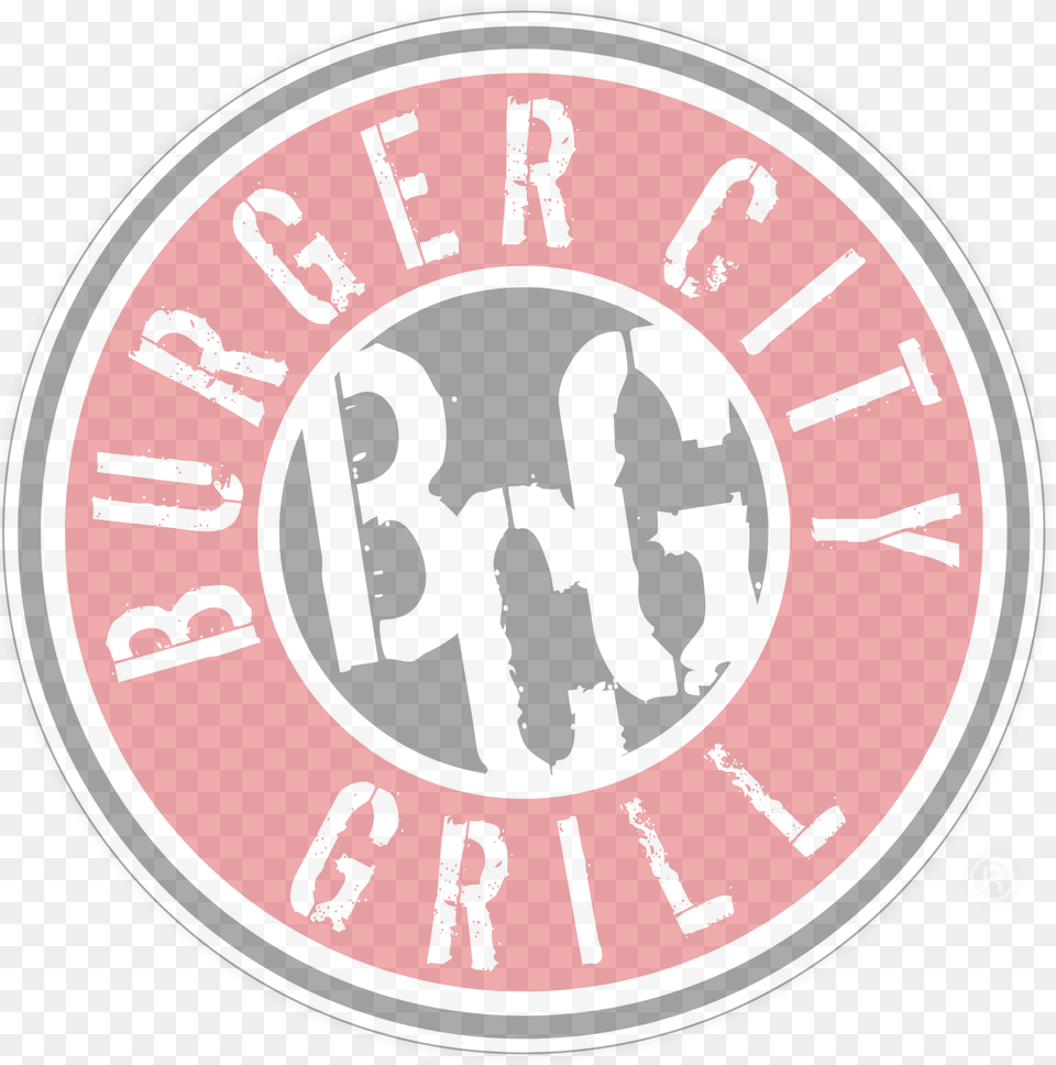 Bg Logo Burger City Grill, Emblem, Symbol, Person Png Image