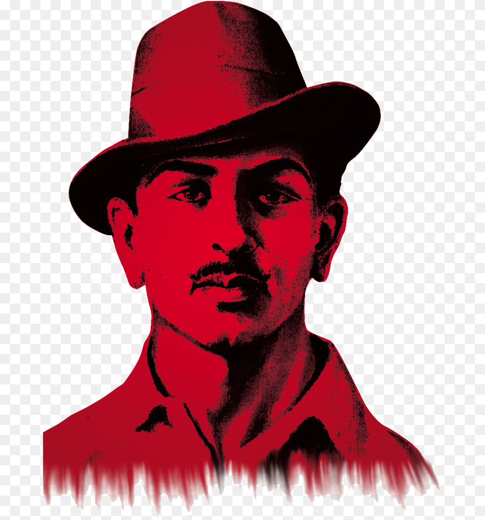 Bhagat Singh Bhagat Singh Independence Day, Sun Hat, Clothing, Portrait, Face Free Png