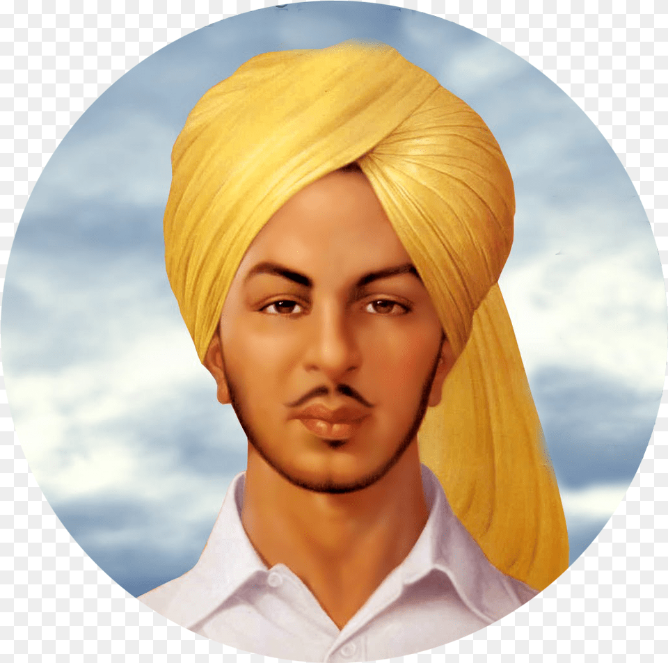 Bhagat Singh Hd Background Bhagat Singh, Clothing, Turban, Photography, Adult Png Image