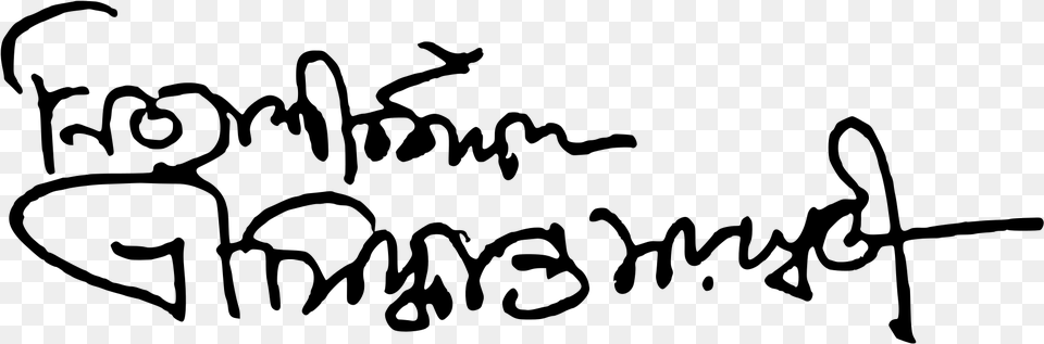 Bhaktisiddhanta Saraswati Signature Bhaktisiddhanta Saraswati Signature, Gray Free Png Download