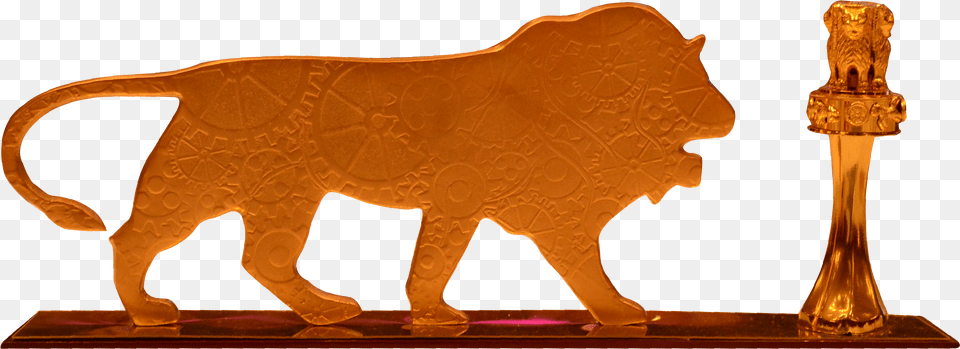 Bharat Gaurav Bharat Gaurav Award, Bronze, Figurine, Animal, Lion Png