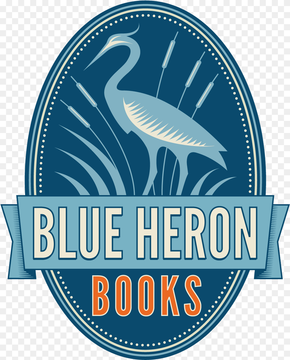 Bhb Logo For Facebook Blue Heron Books, Animal, Bird, Waterfowl, Coin Free Png