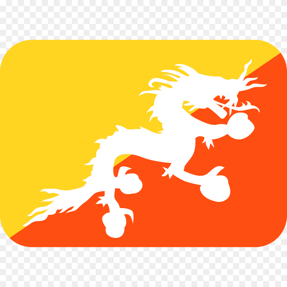 Bhutan Flag Emoji Clipart, Animal, Fish, Sea Life, Shark Free Png