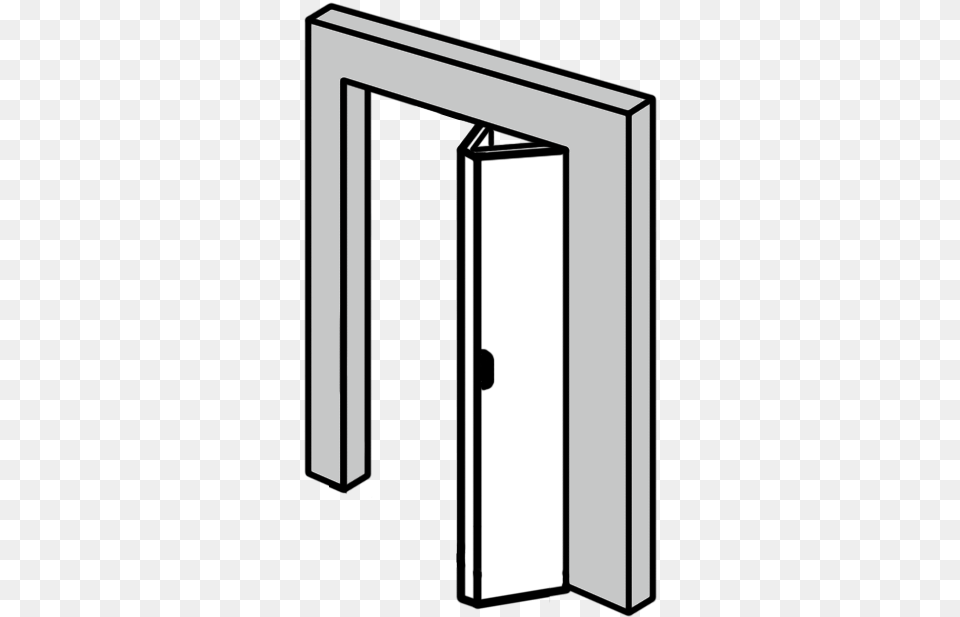 Bi Fold Door Requires Half Less Room To Operate Than Clip Art, Folding Door, Mailbox Png