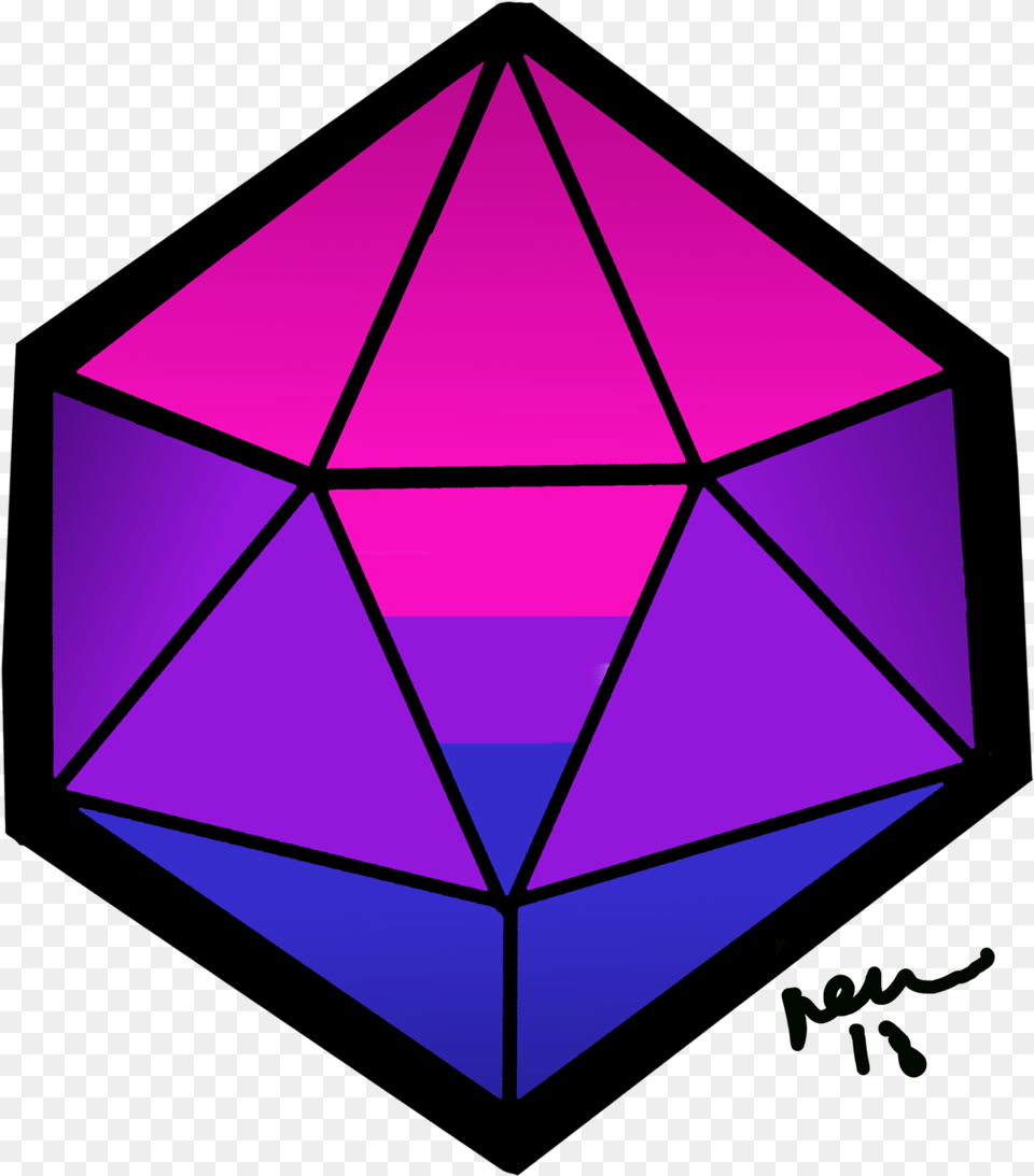 Bi Pride D20 Stickers Etc Clipart, Toy Free Png Download