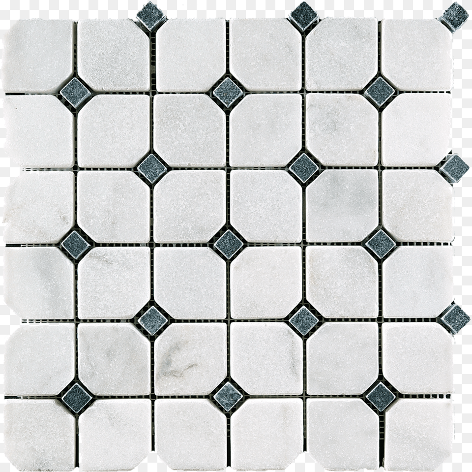 Bianco Perla Black Marble Hexagon Mosaic Tile, Home Decor, Pattern, Floor Free Png Download