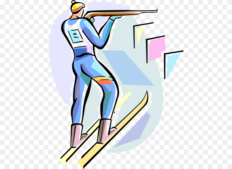 Biathlon, Nature, Outdoors, Snow, Person Free Png
