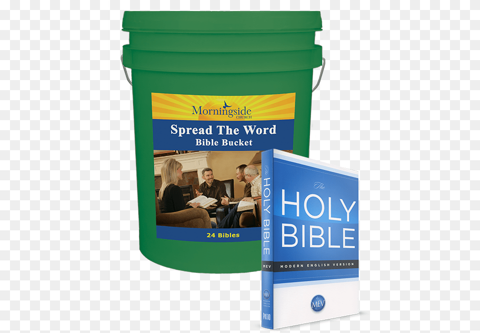 Bible And Bucket, Adult, Person, Woman, Female Free Transparent Png