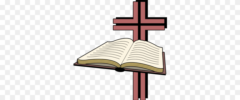 Bible And Cross Clipart Gallery Images, Book, Publication, Symbol, Person Free Png