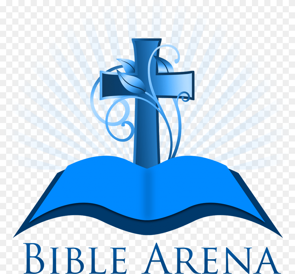 Bible Arena Logo, Cross, Symbol, Advertisement, Poster Free Png