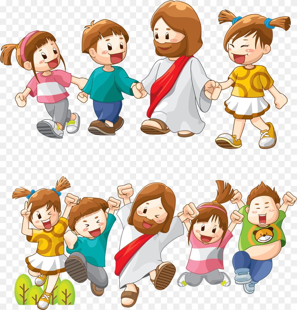 Bible Child Clip Art Bible Child Cartoon, Book, Comics, Publication, Baby Free Png Download