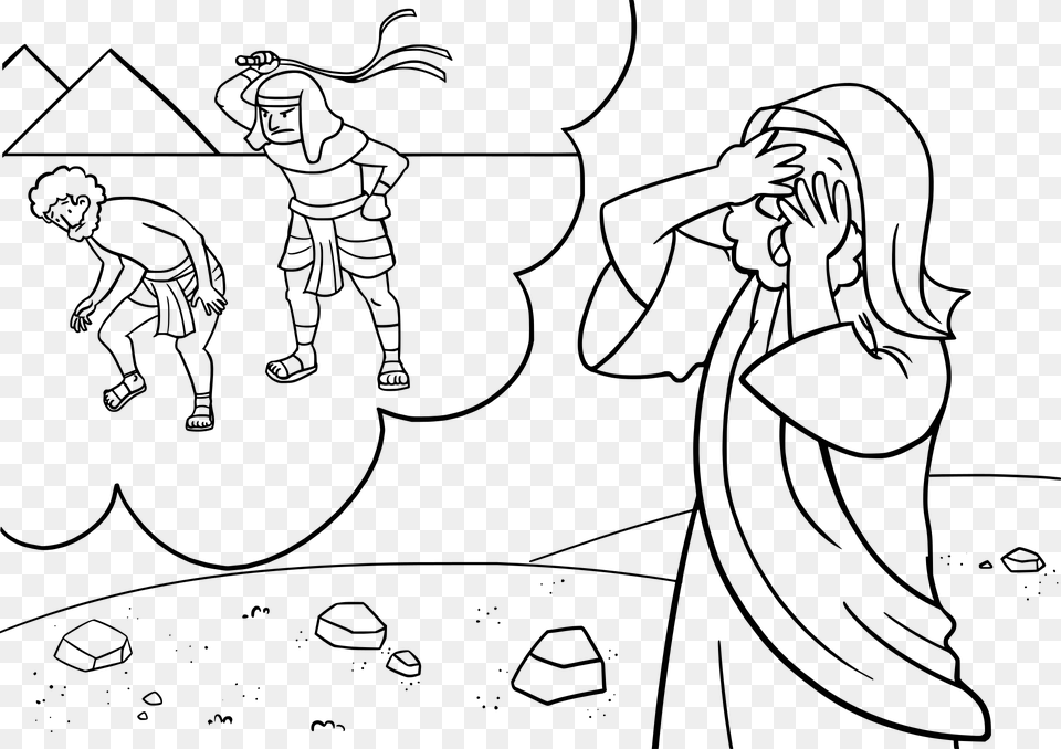 Bible Old Testament Moses Slaves Egypt Old Slaves In Egypt Cartoons, Gray Png Image