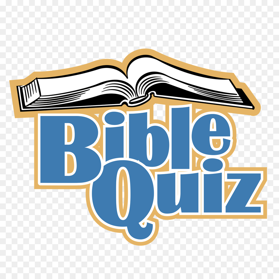 Bible Quiz Logo Transparent Vector, Book, Publication, Person, Reading Png