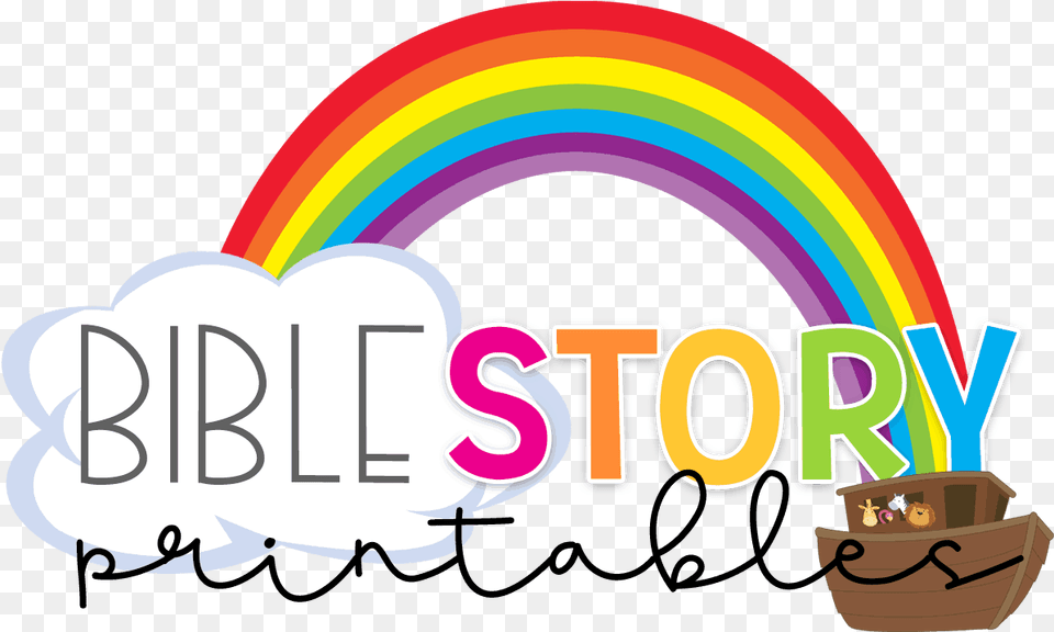 Bible Story Printables Logo, Light, Nature, Outdoors, Rainbow Png Image