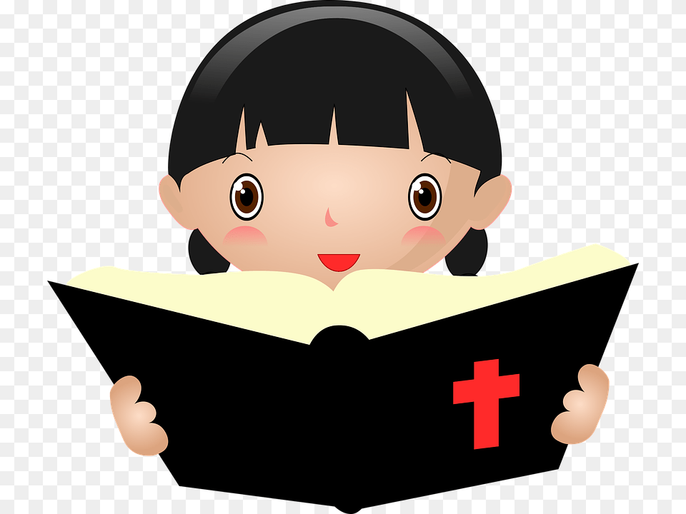 Bible Study Bible Study Religion Christian Girl Reading Bible Clipart, Baby, Person, Face, Head Free Transparent Png