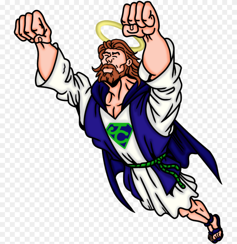 Bible Superhero Is Christianity Lord Jesus Clipart Jesus Hero, Baby, Person, Face, Head Free Transparent Png