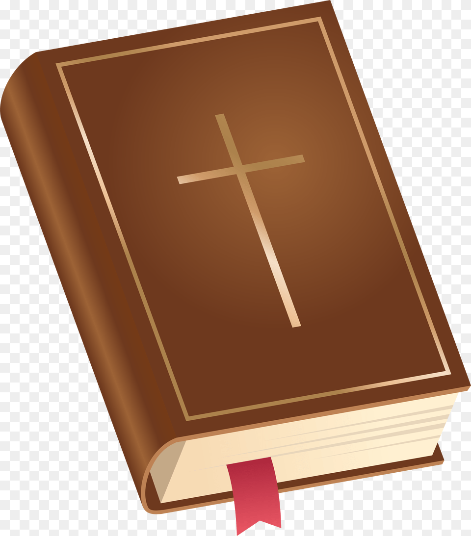 Bible Transparent Clip Art Image, Book, Publication, Cross, Symbol Free Png