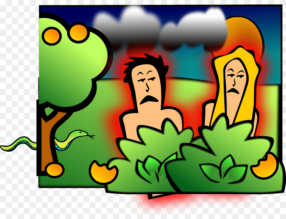 Biblical Nudity Has A Central Theme Running All Through Adam And Eve Sad, Art, Graphics, Person, Face Png