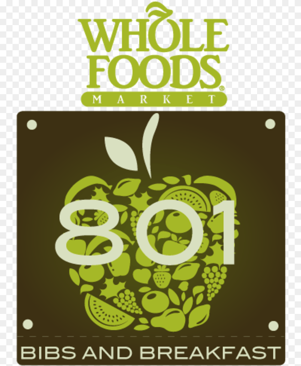 Bibs Breakfast Logo Whole Foods Market, Advertisement, Poster, Green Free Transparent Png