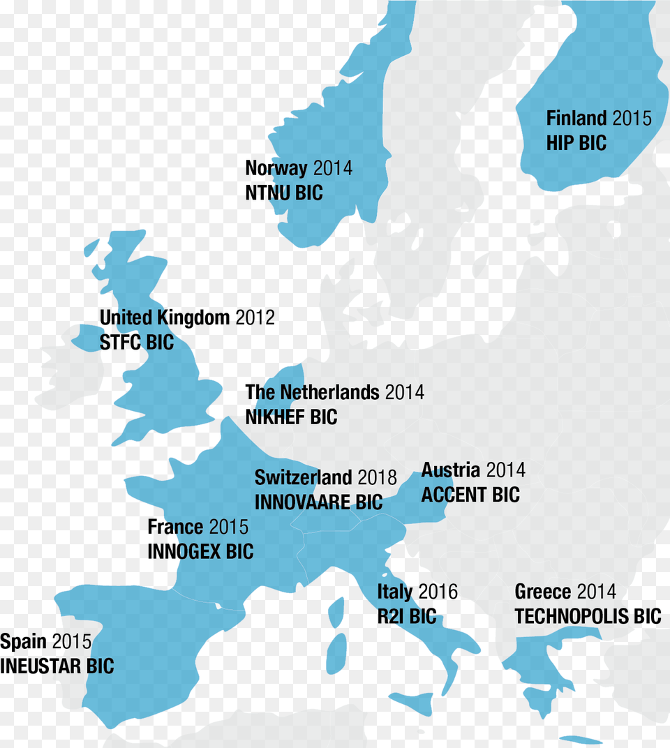 Bic Network Eea Countries Map Of European Economic Area, Chart, Plot, Atlas, Diagram Free Png Download