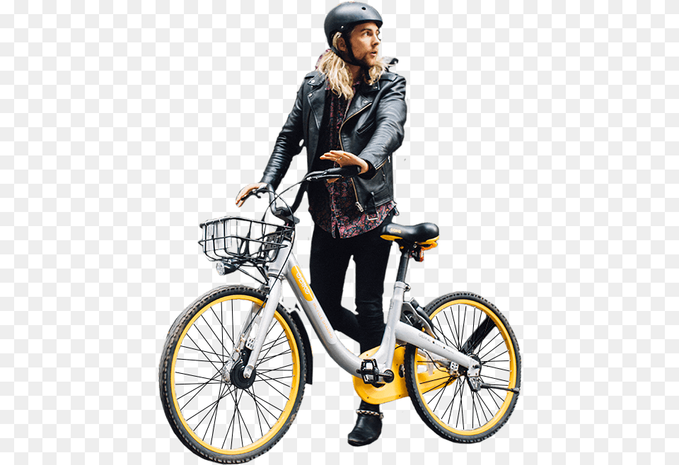 Bicicleta Obike, Transportation, Bicycle, Clothing, Coat Png Image