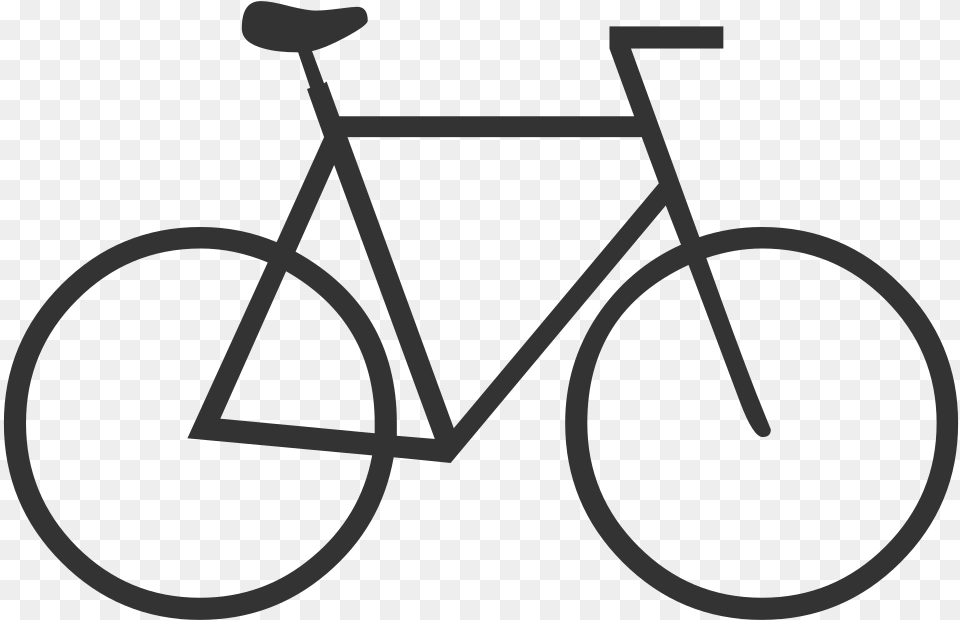 Bicicletta Simple Bicycle Drawing, Transportation, Vehicle Free Png Download