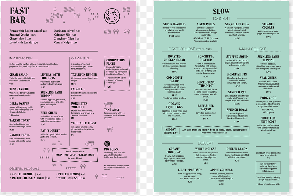 Bicnic Is A Business Project Promoted By Betlem The Restaurant, Text, Menu Free Png Download