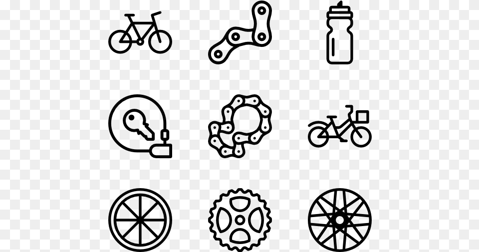 Bicycle Amp Components Vector Icon Icon Component Bike, Gray Png Image