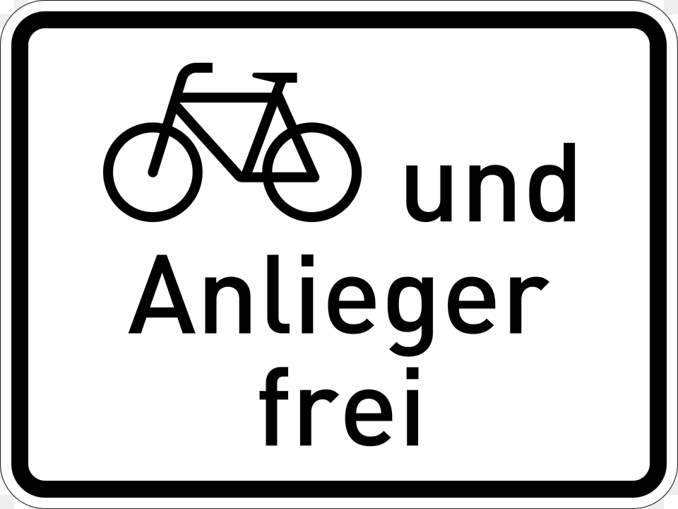 Bicycle And Residents Allowed Clipart, Transportation, Vehicle, Sign, Symbol Png