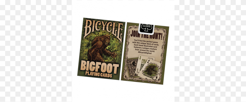 Bicycle Bigfoot Playing Card Deck Bigfoot Bicycle Playing Card By Us Playing Card Co, Advertisement, Poster, Animal, Wildlife Free Png