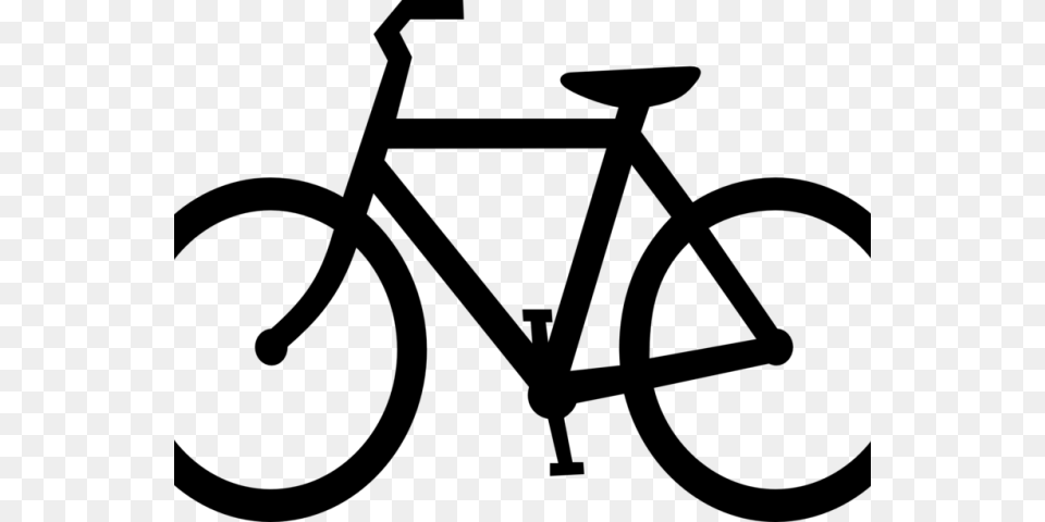 Bicycle Clipart, Gray Png Image