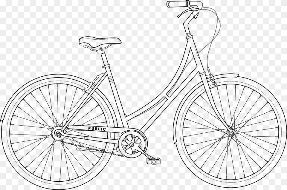 Bicycle Clipart Easy Product Service System Example, Gray Free Png