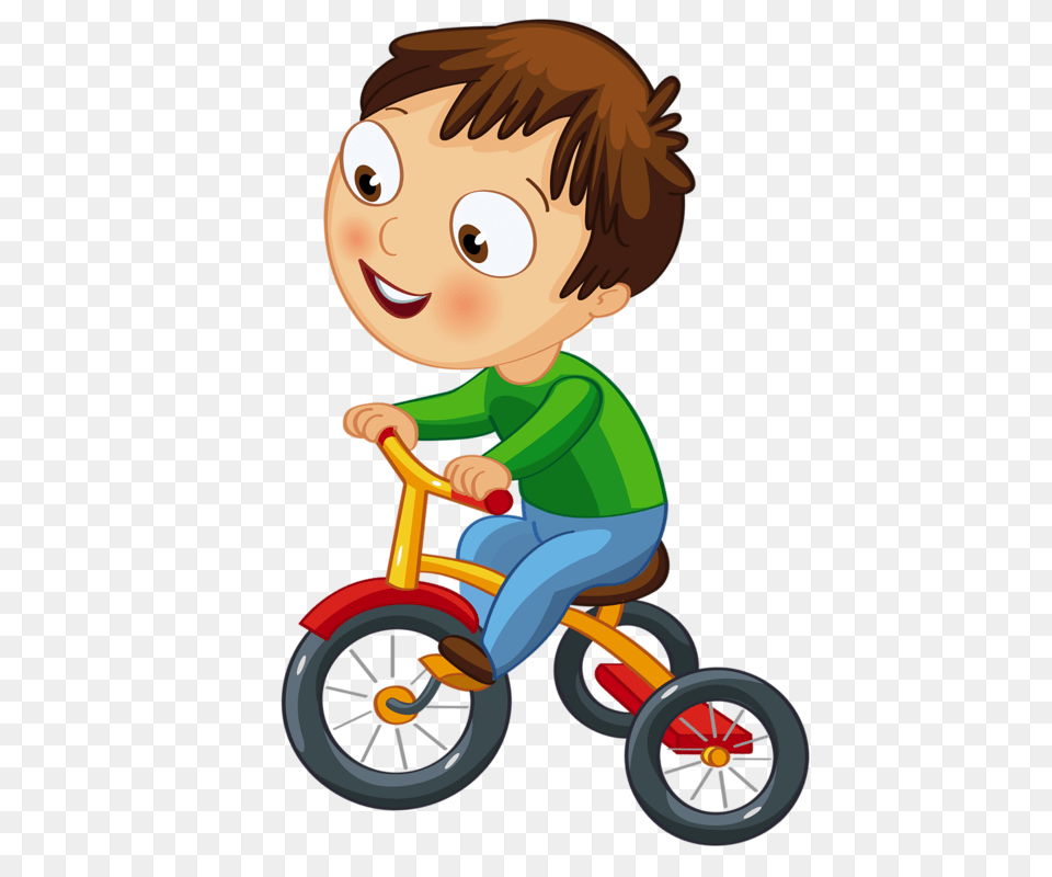 Bicycle Clipart Kid Tricycle, Vehicle, Transportation, Face, Head Free Png Download