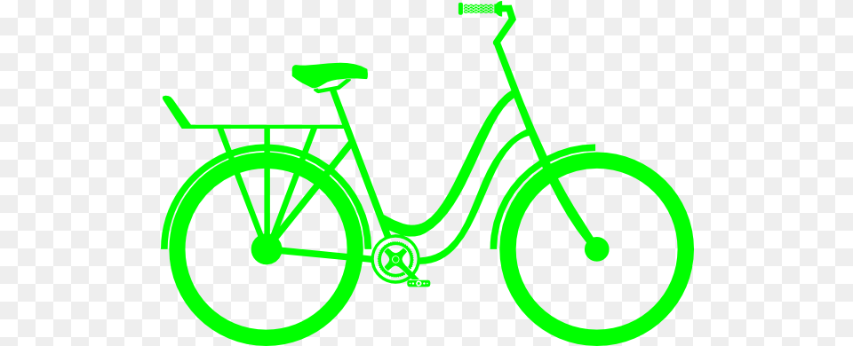 Bicycle Clipart Vector Green Bike Clipart, Machine, Wheel, Transportation, Vehicle Free Png Download