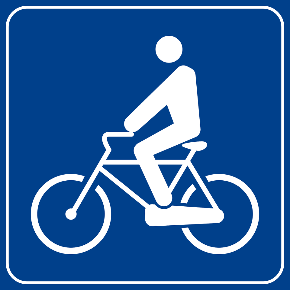 Bicycle Crossing Clipart, Sign, Symbol, Transportation, Vehicle Png Image