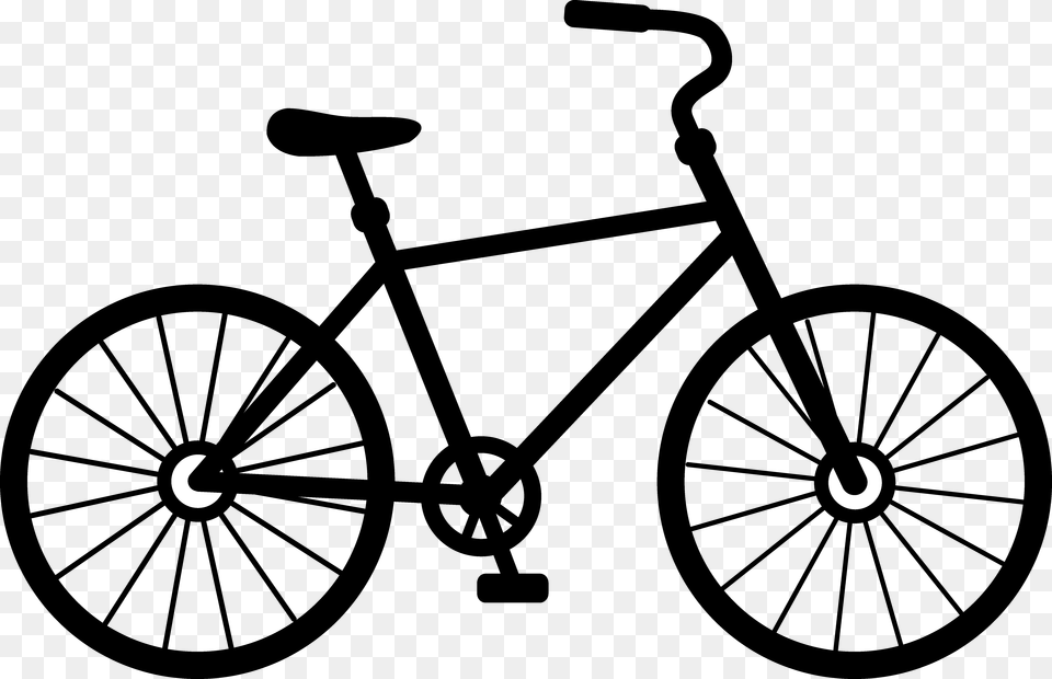 Bicycle Cycling Free Content Clip Art Bike Black And White Clipart, Machine, Transportation, Vehicle, Wheel Png