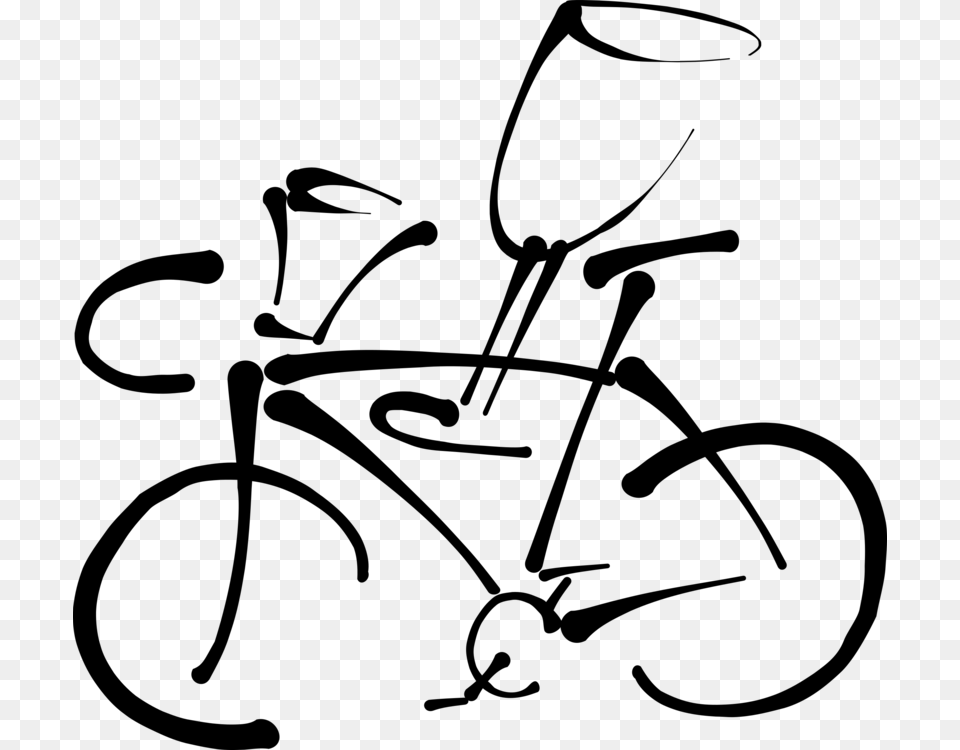Bicycle Frames Line Art Cartoon, Gray Png