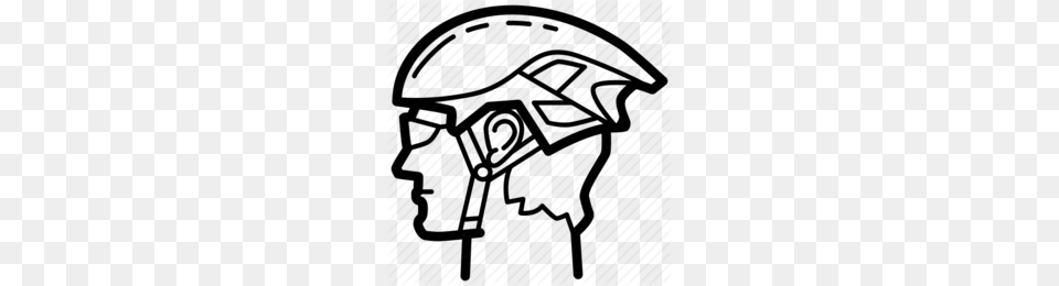 Bicycle Helmets Clipart, Art, Pattern, Stencil, Drawing Png Image