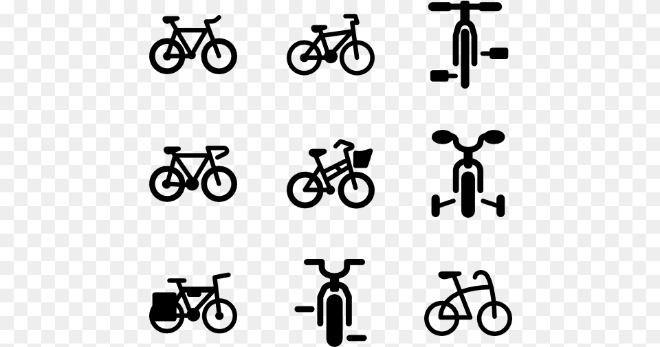 Bicycle Icon Vector Free Download, Gray Png Image