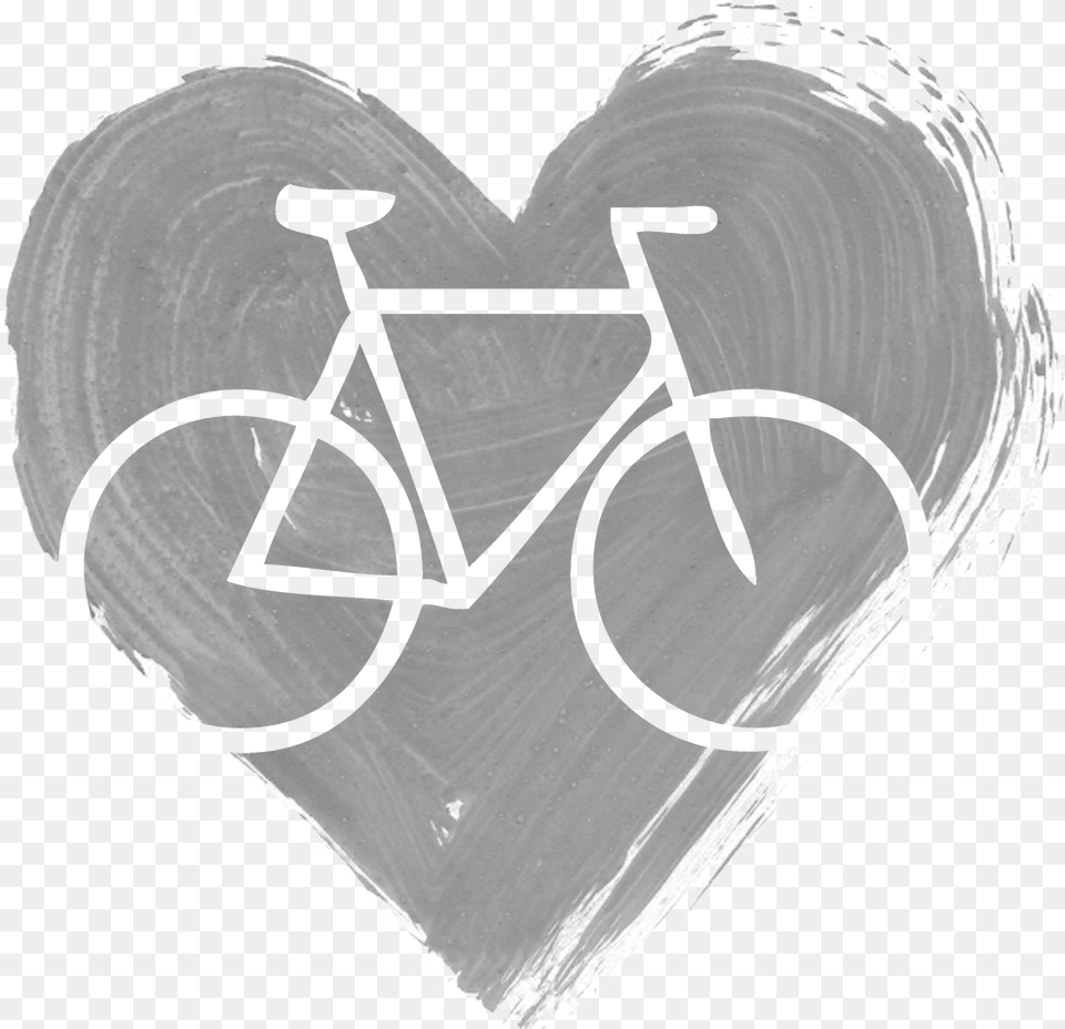 Bicycle In A Heart, Machine, Wheel, Transportation, Vehicle Free Png Download