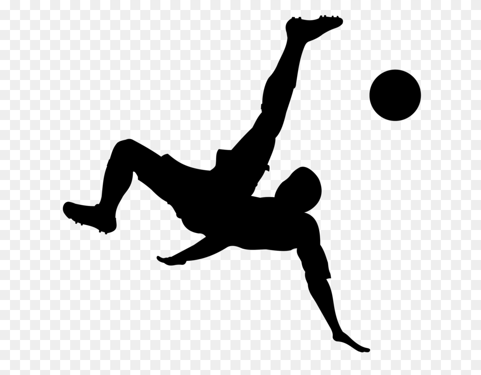 Bicycle Kick Football Player Soccer Kick, Baby, Person, Stencil Free Transparent Png